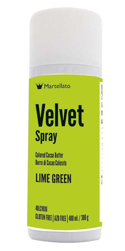 Martellato Lime Green Velvet Spray 13.5 Ounce (400ml)