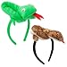 Kirei Sui 2 Piece Snake Headband Cute & Soft for Halloween Christmas Theme Party Accessories Adults Costume