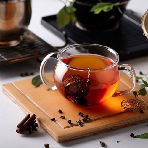 Yoiyini Stainless Steel Mesh Tea Infuser, 2.1 Inch Tea Ball With Honey Bee Pendant Tea Strainer Tea Diffuser Tea Steeper For Filtering Tea,Tea Infusers For Loose Tea thumb #5