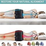 Smoothspine, Smoothspine Alignment Pillow - Relieve Hip Pain & Sciatica, Pillow for Improved Leg, Enjoy Quality Sleep, Leg Pillows for Side Sleepers for Relieving Leg, Back, Knee Pain, (Yellow) - Image 3
