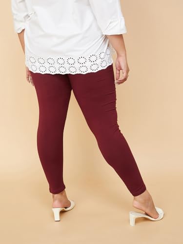 Image of Max Plus Size Women Solid Leggings