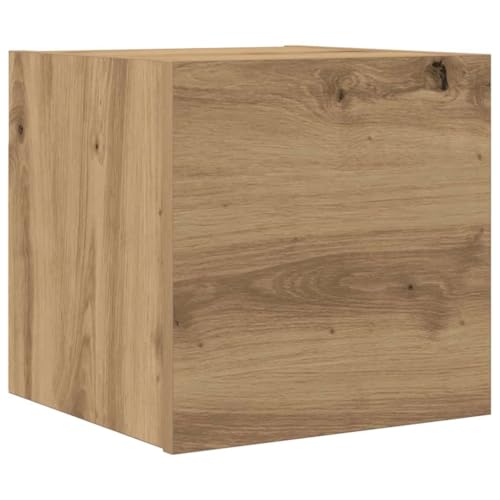 vidaXL TV-Wandschrank Artisan-Eiche 30,5x30x30 cm, TV-Schrank, Medienschrank, Beistellschrank, TV-Konsole, HiFi-Schrank, Sideboard, TV-Möbel