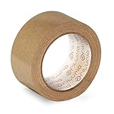 ✅ Fácil Uso: Se corta fácilmente con la mano y es sencillo de desenrollar. Cinta de papel resistente para un cierre seguro elaborada a partir de fibras vegetales naturales.