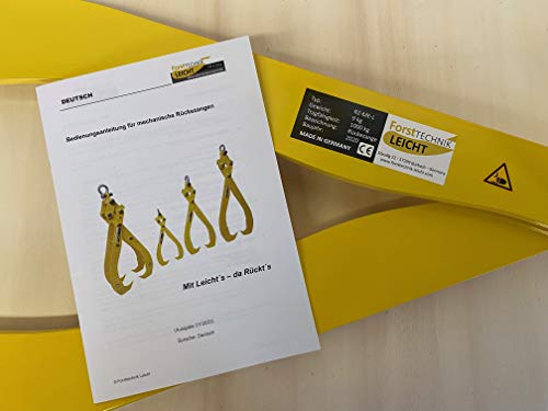 Foto von Rückezange Größe L Verladezange Holzzange Greifer Schleppzange Forstzange Größe L 1000kg