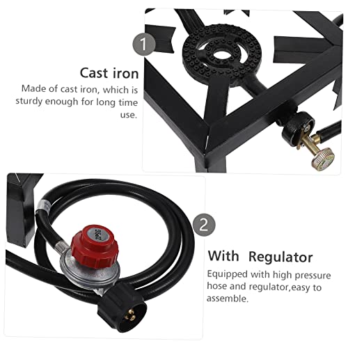 image for INOOMP Furnace Grill Burners Backpack Stove Small Gas Grill Grilling A