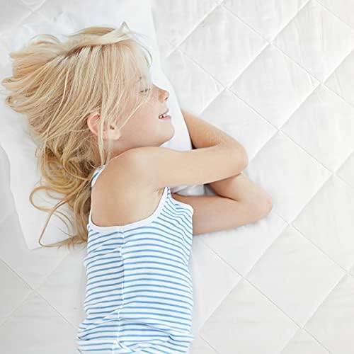 Single Mattress Protector Fitted - 40 CM Extra Deep Single Mattress Covers (90 x 190 CM) - Ultra Soft, Breathable and Silent Quilted Mattress Protector Single Bed White