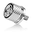 Chrome/White Skull