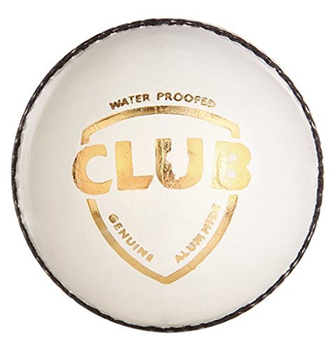 SG Leather Club White Cricket Ball, Club Standard 7X7X7 CM