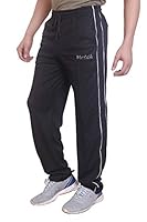 Particle Plus Size Track Pants Joggers Oversized Black for Men, Size 5XL A7TRATPBLK5XL
