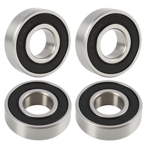 4 Piezas Rodamientos De Bolas 6006 2RS 30x55x13 mm, Sellados De Acero Al Carbono para Máquinas y Herramientas De Bricolaje, Tornos, Motores, Impresoras 3D, Fresadoras (4 x 6006 2RS P0)