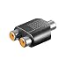Produktbild Wentronic 11687-gb Cinch Klinke zu 2 x Cinch Klinke Audio Adapter