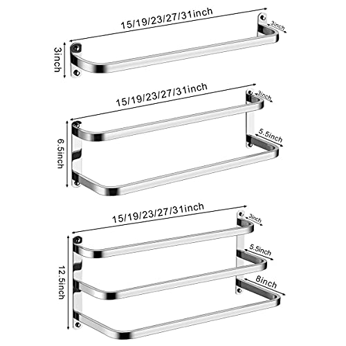 Toallero de baño de acero inoxidable 304 con acabado premium de doble capa 5