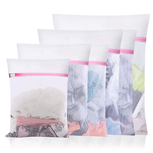 Yuragim Wäschenetz für Waschmaschine, 6 Stück Wäschesäcke, Mesh Wäschebeutel Wäschesack Wäschenetze mit Reißverschluss Wäschesäckchen Laundry Bag für BH Reise Schuhe Koffer Socken Unterwäsche Kleidung Cover
