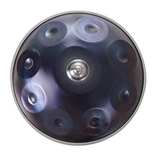 Tambor de Lengua de Acero de Aleación de Titanio, Tambor de Mano Handpan, Grado Profesional, Instrumento Steel Tongue Drum para amantes de la música (Edición Mejorada)