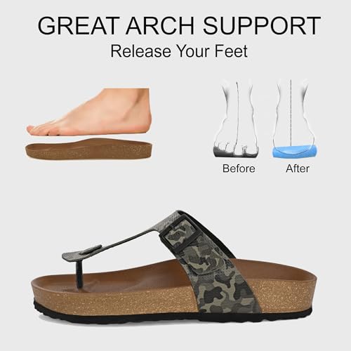 Image of Centrino Men's Berkin-Style Slip-On Sandals | Open Toe Design | Soft PU Footbed | Lightweight & Comfortable | Arch Support | On-Grip Sole | Casual Outdoor Wear (9214)