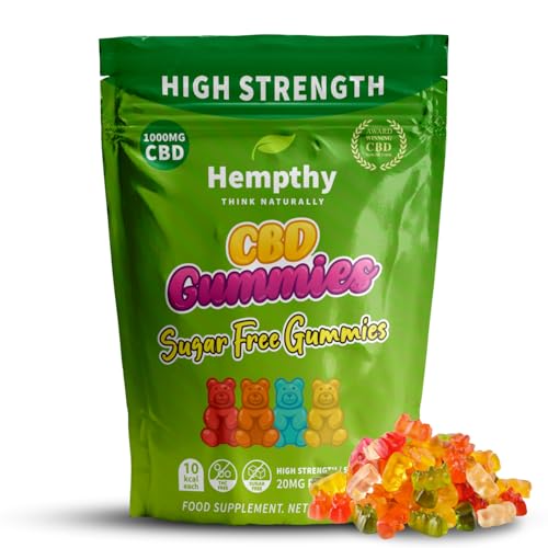 Sugar Free CBD Gummies 1000mg - 20mg x 50 - CBD Gummy Bears,