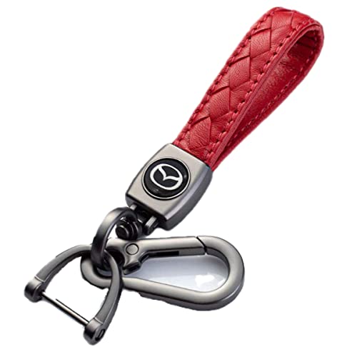 Wasben Genuine Leather Car Logo Keychain Suit For Mazda 3 Axela 6 Atenza Mx-5 Cx-3 Cx-4 Cx-5 Series, Fit Mazda #TOP5
