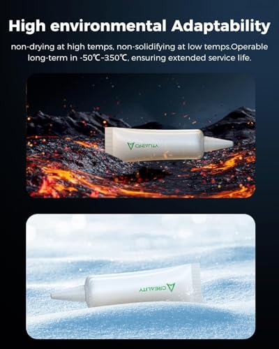 Creality Offizielle Wärmeleitpaste, 350 °C Hochtemperatur Beständige Paste, Hohe Wärmeleitfähigkeit, für 3D-Drucker Hotend und Düse, Geeignet für Alle 3D-Drucker (1 Stück)