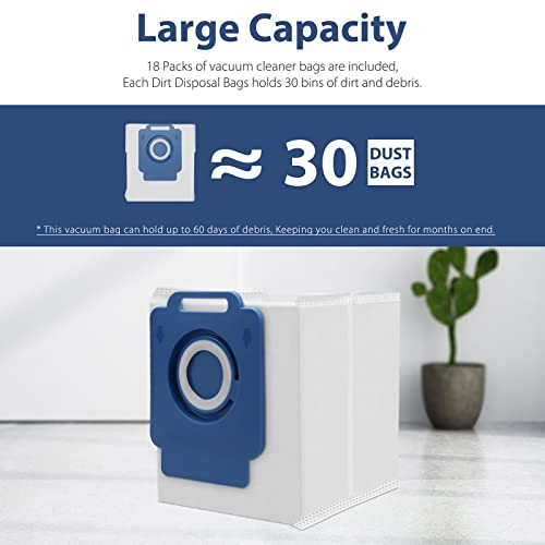 26 Pack Vacuum Bags For Irobot Roomba I7, I7+, I7Plus, I8, I8+, I3, I3+, I4, I4+, I6, I6+, J7, J7+, S9, S9+, S9Plus, I And S Series Clean Base Automatic Dirt Disposal Bags #TOP4