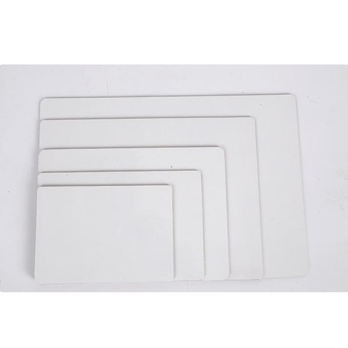 VILLCASE 5 Stück Kleines Whiteboard Tischtafel Weiß Doppelseitig Leicht Abwischbar für Kinder Schule und Bürobedarf mit Tafelschwamm Kinder
