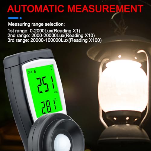 Fotómetro digital AS823 para regular la iluminación en estudios de grabación 4