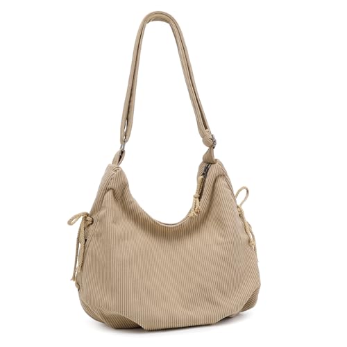 Image of MYHOZEE Canvas Tote Bag, Large Hobo Bags for Women Aesthetic Shoulder Purses Cute Simple Crossbody Purse