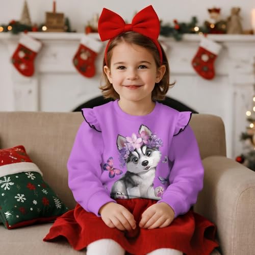 ZFRXIGN Graphic Sweatshirt for Kids 1-8 Years Long Sleeve Athletic Shirt for Causal Wear3