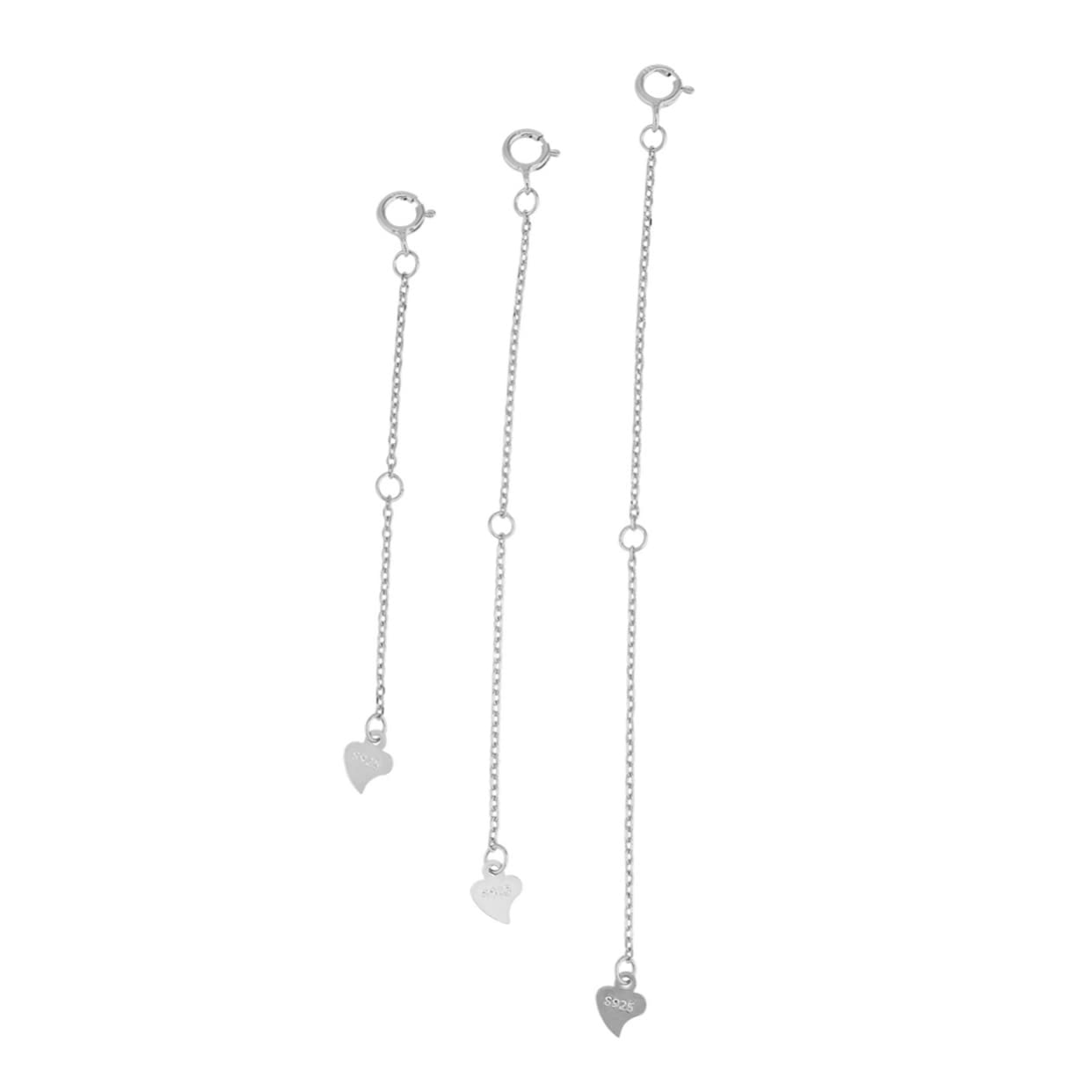 SEWACC 9stücke Teiliges Silberne Kettenverlängerung Für Armbänder Und Halsketten Verstellbare Kettenverbindung Mit Liebe Zum Detail Für -schmuckgestaltung
