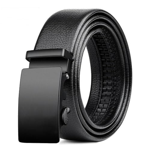 Ceinture d'affaires similicuir motif litchi aux finitions de haute qualité