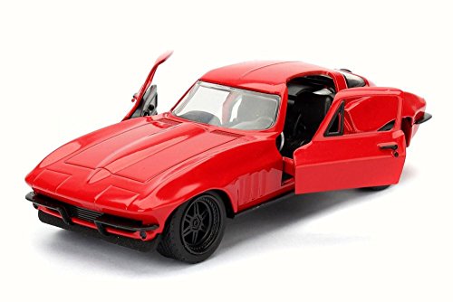 Letty's Chevrolet Corvette F8 Fate of Furious Rojo 1:32 miniatura 2