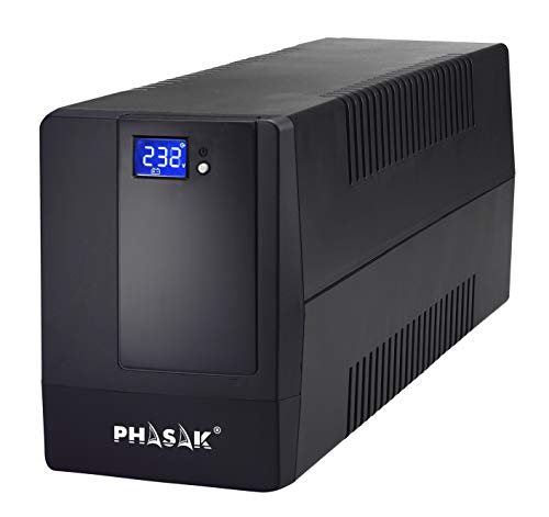 Phasak PH 9420 - Fonte de alimentação ininterrupta (2000 VA, LCD, USB, RJ45)