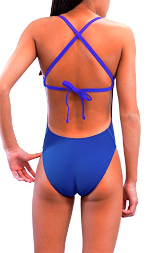 Adoretex Extra Life Spandex One Piece Tie-Back Swimsuit2