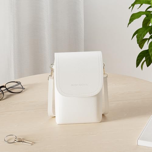 Image of BOSTANTEN Vegan Leather Crossbody Bags for Women Designer Cell Phone Bag Wallet Purses Adjustable Strap