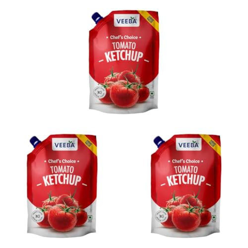 Image of Veeba Chef's Choice Tomato Ketchup (900G). (Pack of 3)