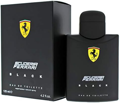 Ferrari Scuderia Black | Eau de Toilette Natural Spray | Fragrance for Men | Aromatic Fougere with Citrus, Fruit, Cinnamon, and Vanilla Scent | 125 mL / 4.2 fl oz — view 3