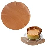 Rund Backfolie Wiederverwendbar Backmatte Zuschneidbar Zero Waste Backpapier 6 Stück Thermoplast Materialien zur Lebensmittelsicherheit antihaftbeschichtet Pergamentpapier Dauerbackfolie A-1