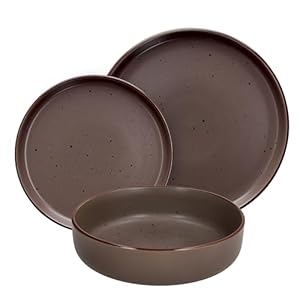 Tognana Bruges, Servizio piatti 18 pezzi per 6 persone, Stoneware, Marrone