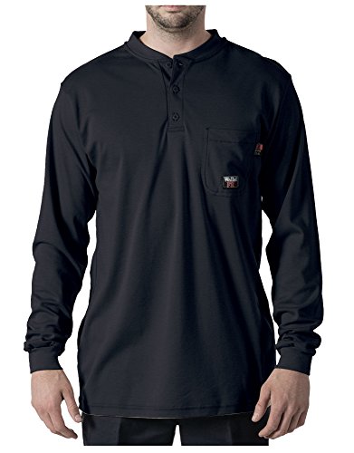 Walls Men's Flame Resistant Henley, Navy, Regular/Small at Amazon