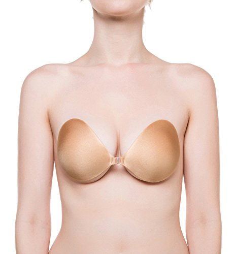NuBra Airy Seamless Breathable Adhesive Bra (Tan, C)