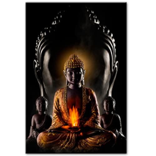 Peintures Bouddha Toile Art de haute définition d'art mural raffiné en 60x80cm