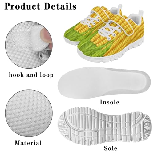 Kids Running Shoes Girls Slip on Sneakers Shoes Mesh Soft Tennis Shoes4