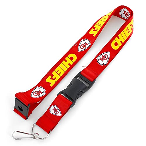 NFL Kansas City Chiefs LanyardTeam Color Red Team Colors One Size