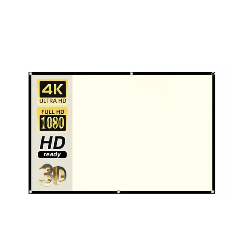 Écran de projection Salange 16:9 avec toile anti-lumière blanche pliable 100 120 pouces