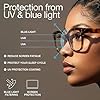 miyya Blue Light Glasses for Women & Men – Oversized UV & Blue Light Blocker Chunky Frames, Stylish Eyewear Accessories #2