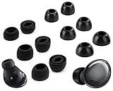 A-Focus [6 Pairs] Galaxy Buds Pro 【 Memory Foam &amp; Silicone 】 Ear Tips, Soft Replacement Comfortable Earbuds Eartips Gel Compatible with Samsung Galaxy Buds Pro, 3MF3S Black