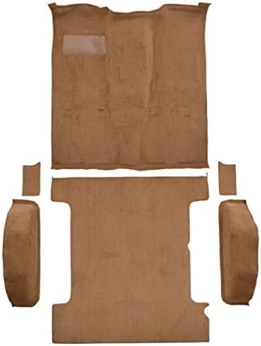 Alfombra automotriz compatible con Chevrolet Blazer 1985 a 1991, kit completo de 4 WD (815-pelo de corte de felpa roja)