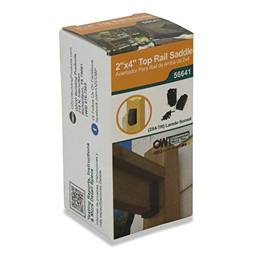 Ozco 56641 Laredo Sunset 2X4 Top Rail Saddle, (2 Per Pack) #TOP2