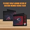 Concept One Naruto Itachi Uchiha Bifold Wallet with Zipper, Compact Foldable, Multi - Image 3