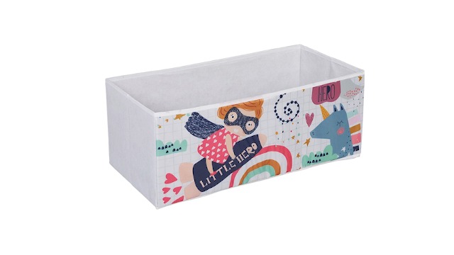 Étagère Enfant Avec 4 Boîtes – Motif Feu De Camp – Rangement Jouets Et Livres