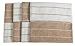 Microfiber Kitchen Towels - Super Absorbent, Soft and Solid Color Dish Towels, 8 Pack (Stripe Designed Brown and White Colors), 26 x 18 Inch